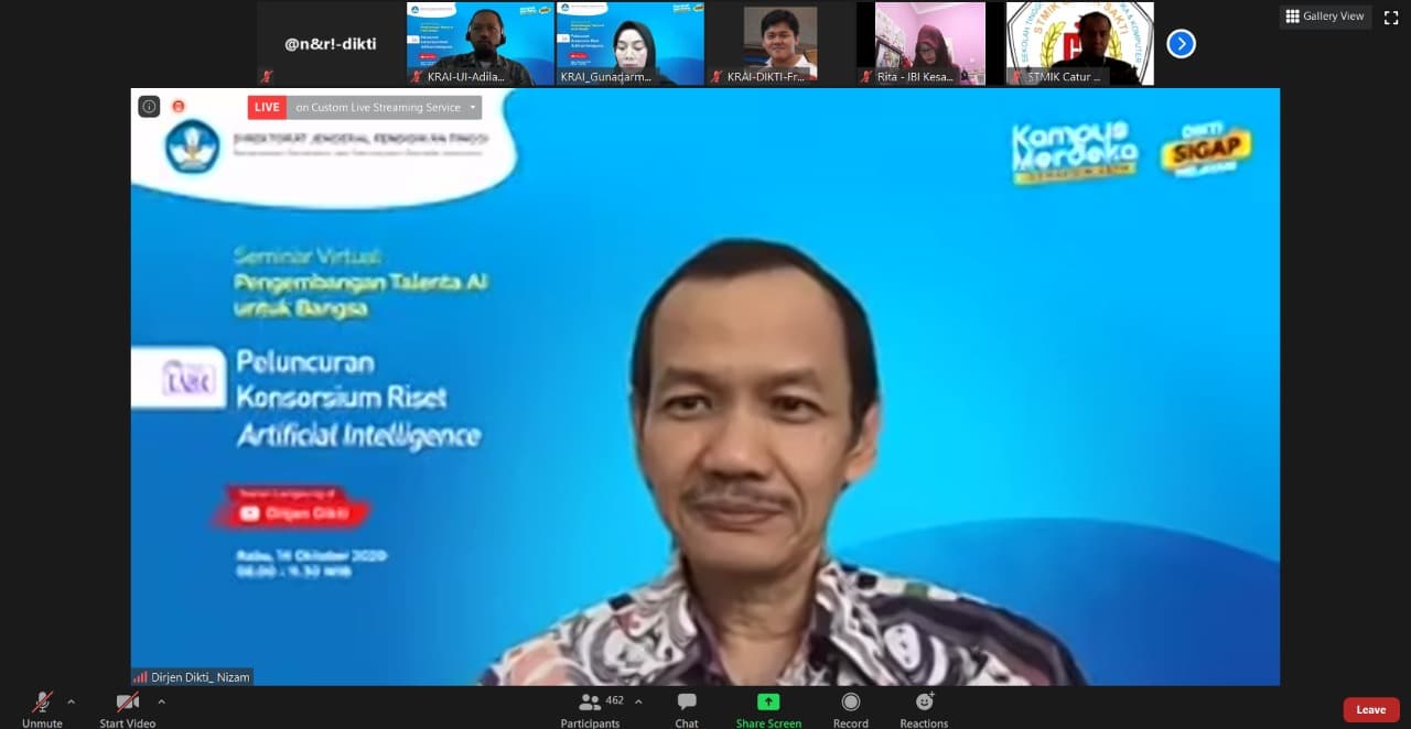 Peluncuran Konsorsium Riset Artificial Intelligence