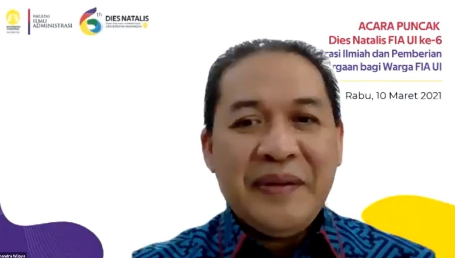 Acara Puncak Dies Natalis ke-6 dan Pemberian Penghargaan kepada Warga FIA UI