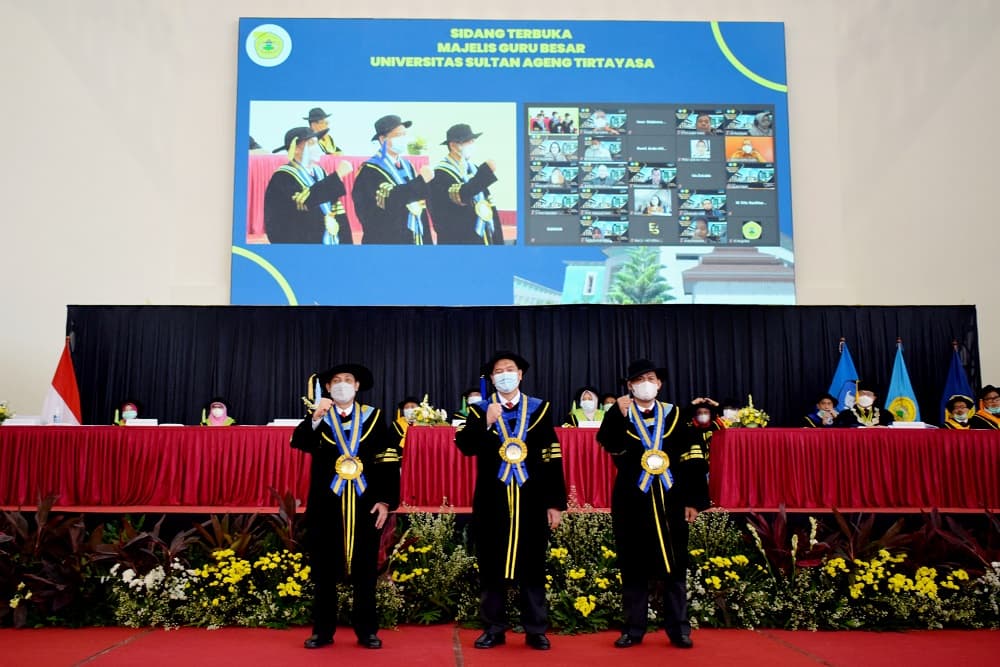 Untirta Kukuhkan 3 Guru Besar Fakultas Teknik