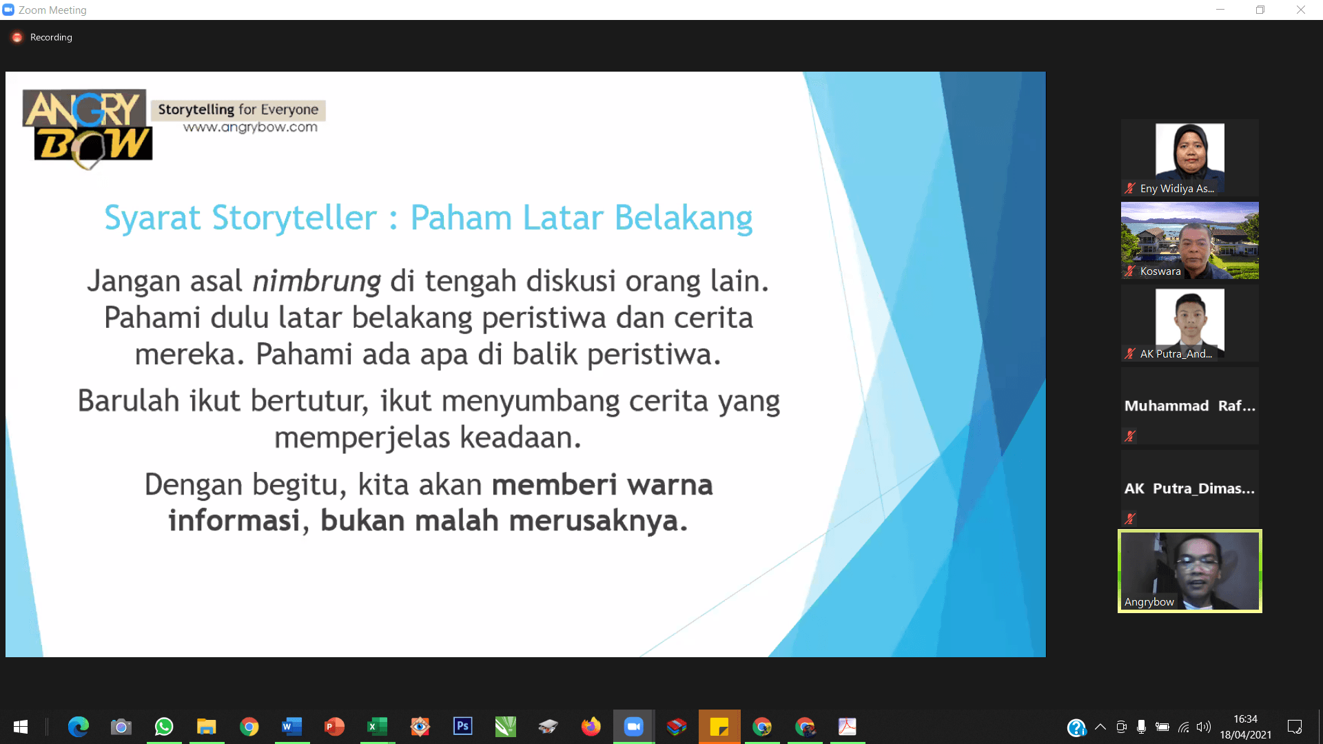 Workshop Storytelling IPB University, Temukan Tunas Unggul Penulis Mahasiswa