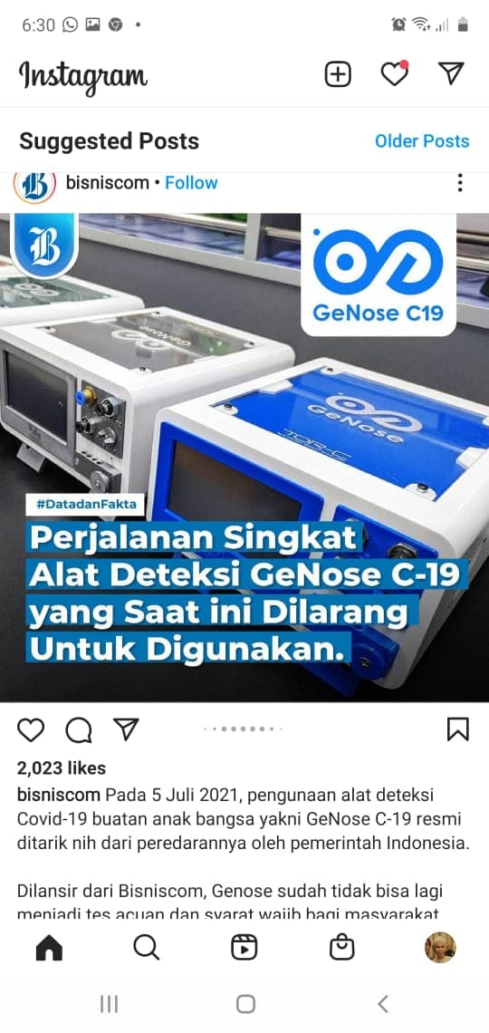 GeNose C19 Tidak Ditarik Izin Edarnya,  Masih Digunakan di Banyak Sektor