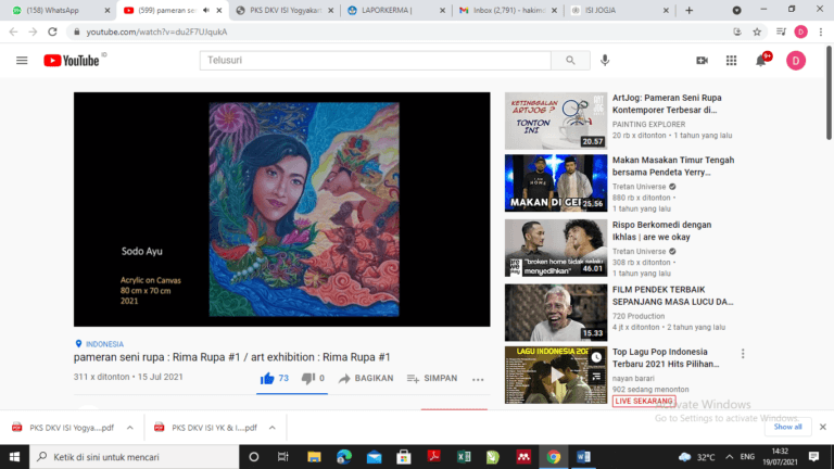 Pameran Seni Rupa Daring bagi Pelaku Seni Difabel