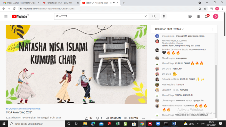 Mahasiswa Program Studi Desain Produk Raih Penghargaan Terbaik Ke-3 Kategori Kriya IFCA 2021