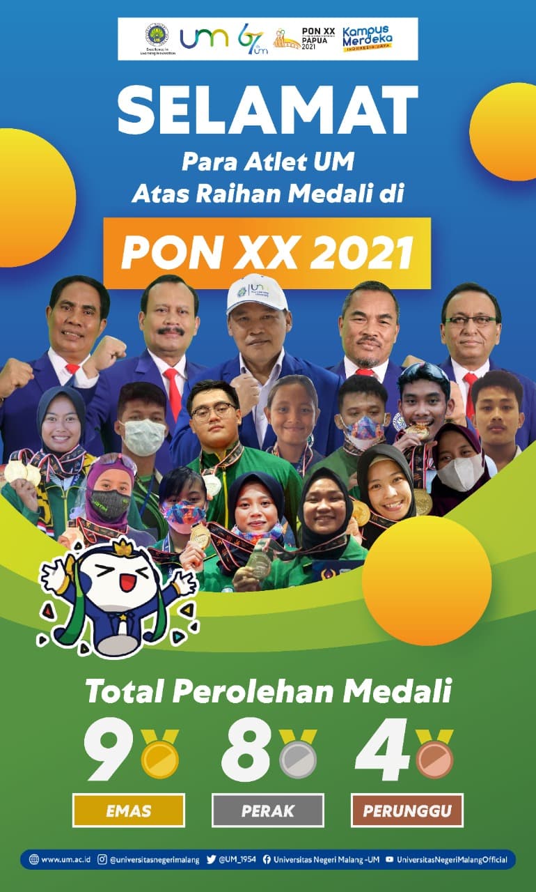 Keren! Mahasiswa FIK UM Raih 21 Medali pada Ajang PON XX Papua 2021