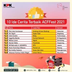 Mahasiswa Prodi Film dan Televisi Raih Nominasi 10 Ide Cerita Terbaik dalam ACFFest 2021