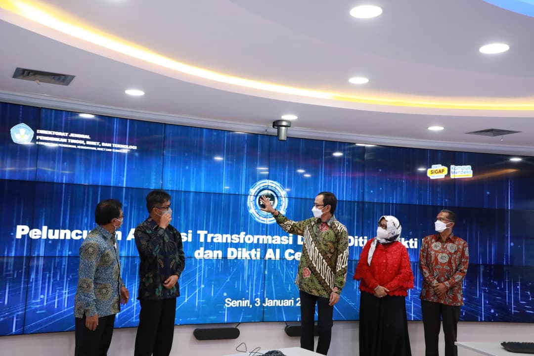 Tangkapan Lensa-Peluncuran Aplikasi Transformasi Digital Ditjen Diktiristek dan Dikti AI Center. (3/1).