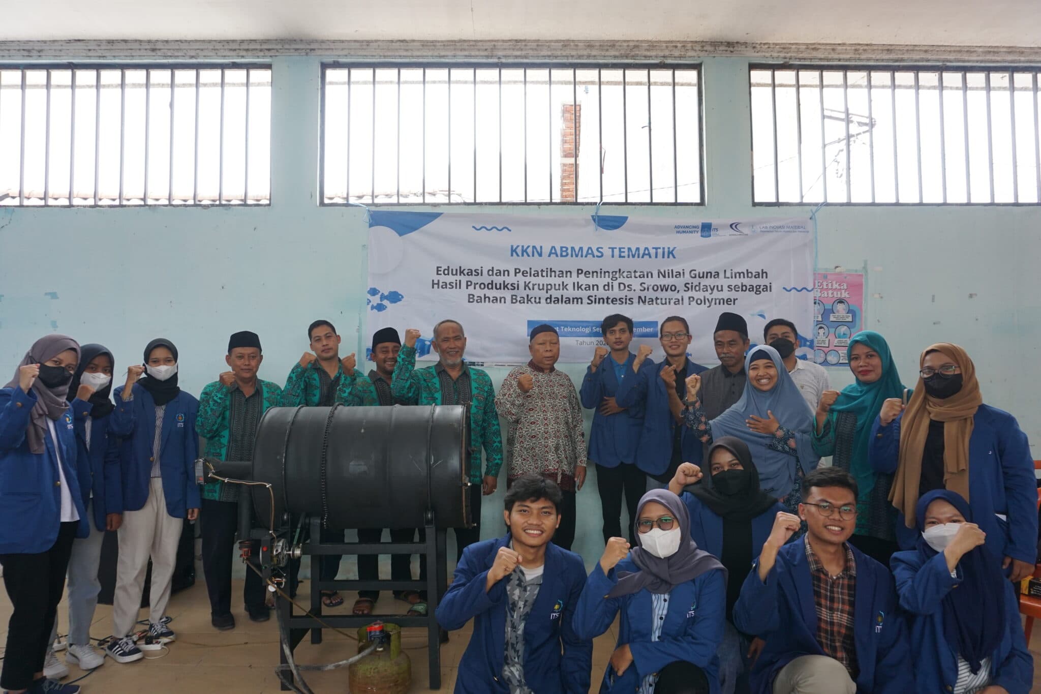 KKN Abmas ITS Gagas Teknologi Pengering Limbah Ikan