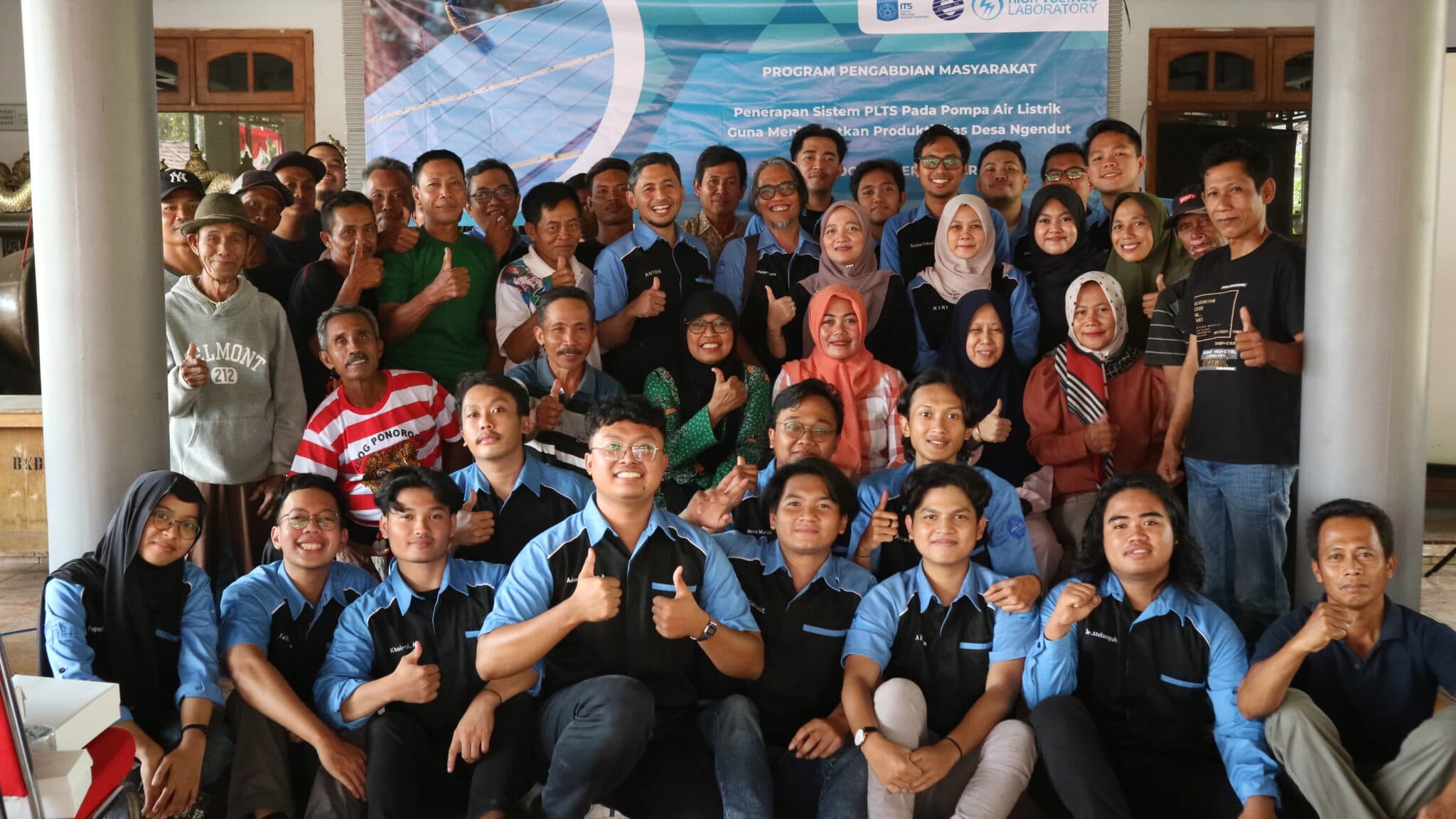 Tunjang Kebutuhan Air Warga, Abmas ITS Rancang PLTS Terpadu