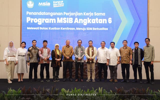 Tangkapan Lensa-Penandatanganan Perjanjian Kerja Sama Program MSIB Angkatan 6 melewati Batas Kuatkan Kemitraan, Menuju SDM Berkualitas.(20/2).