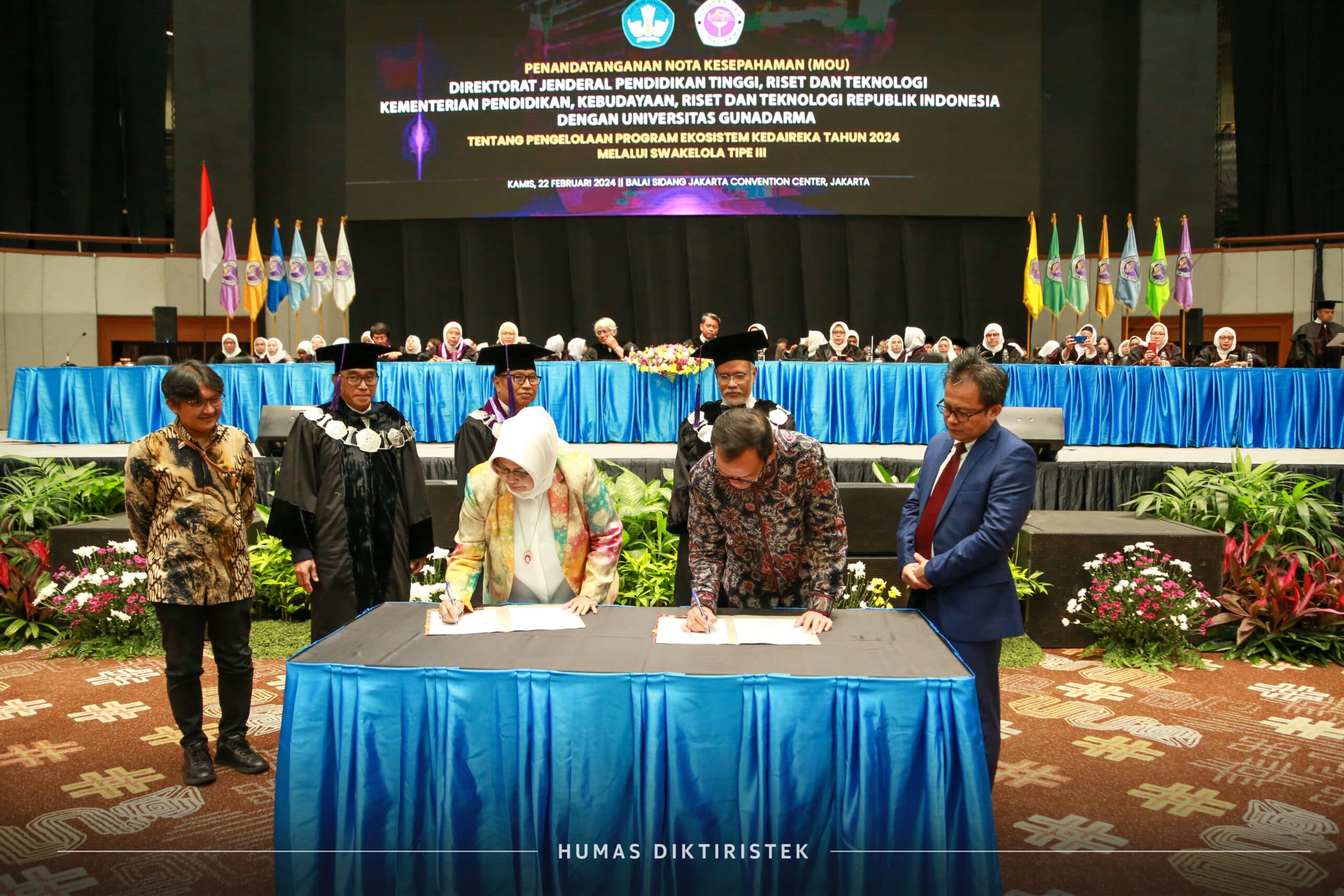 Ditjen Diktiristek dan Universitas Gunadarma Sepakati Kerja Sama Pengelolaan Pemrograman Ekosistem Kedaireka 2024