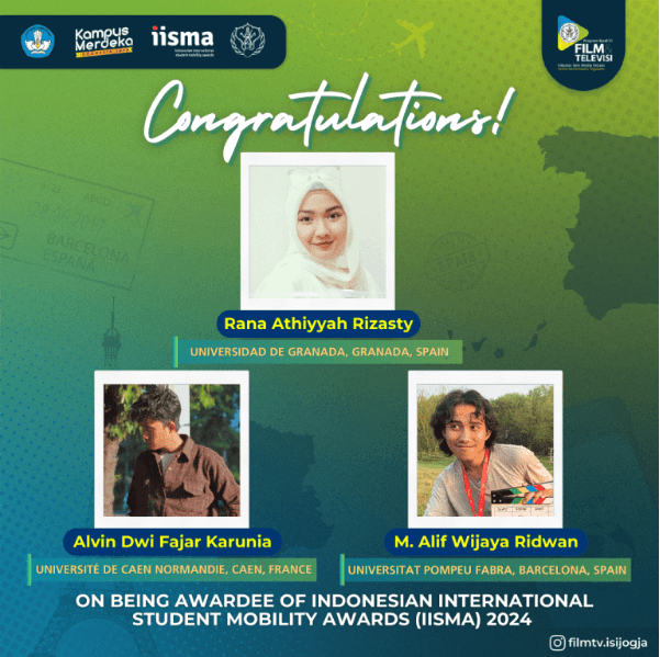 Tiga Mahasiswa Prodi Film dan Televisi Lolos International Student Mobility Awards (IISMA) 2024