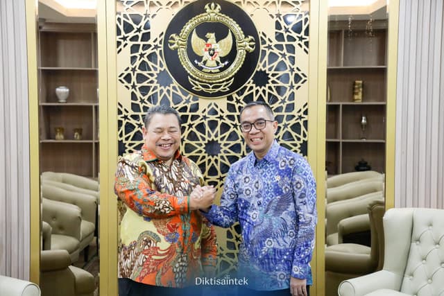 Mendiktisaitek menghadiri audiensi dengan BPK dikantor BPK, Jakarta