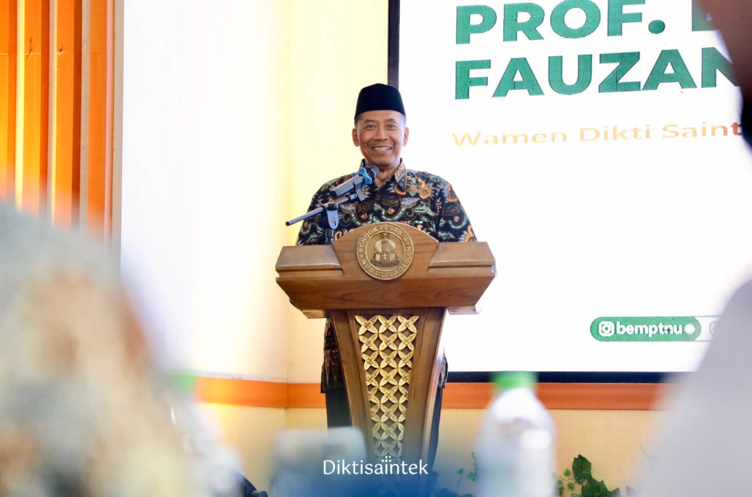 Di Kongres BEM PTNU, Wamen Fauzan: kita perlu hightech dan highethics