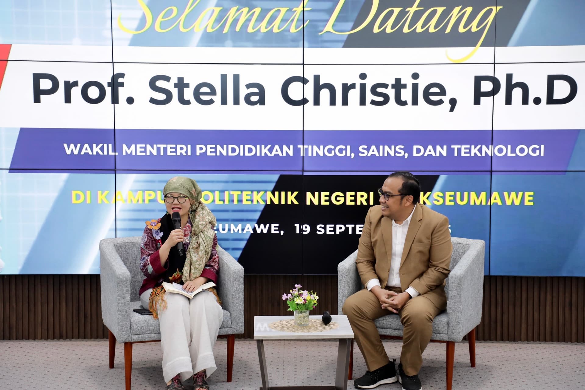 Wamen Stella Dorong Politeknik Negeri Lhokseumawe Perkuat Riset Terapan dan Kolaborasi Industri