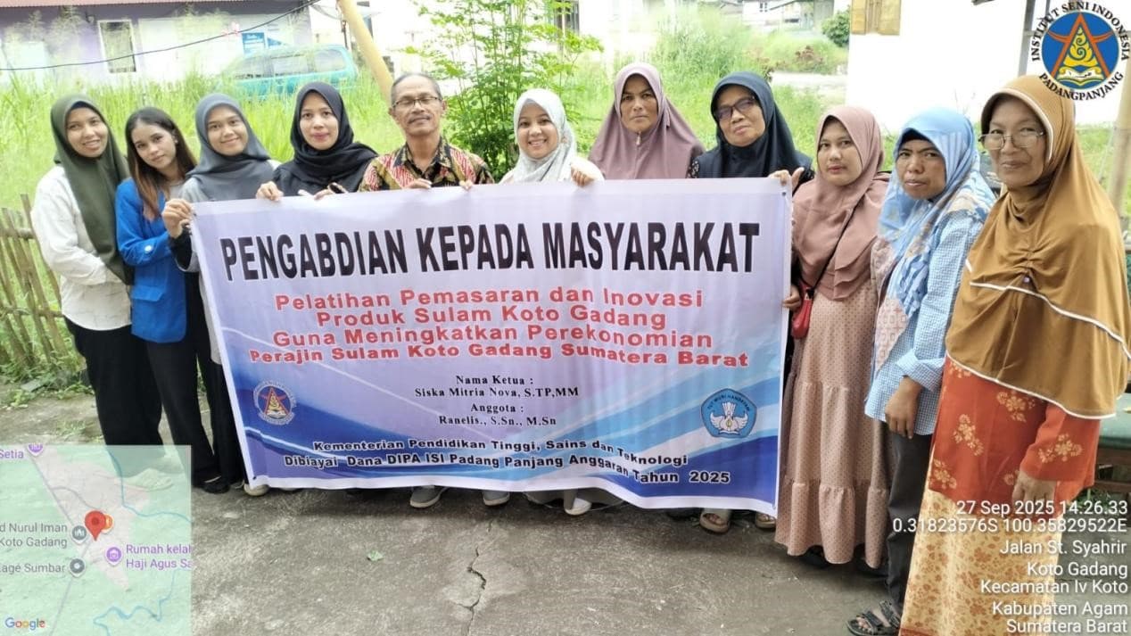Hilirisasi Kearifan Lokal: ISI Padangpanjang Dorong Ekonomi Kreatif Lewat Pengabdian Masyarakat