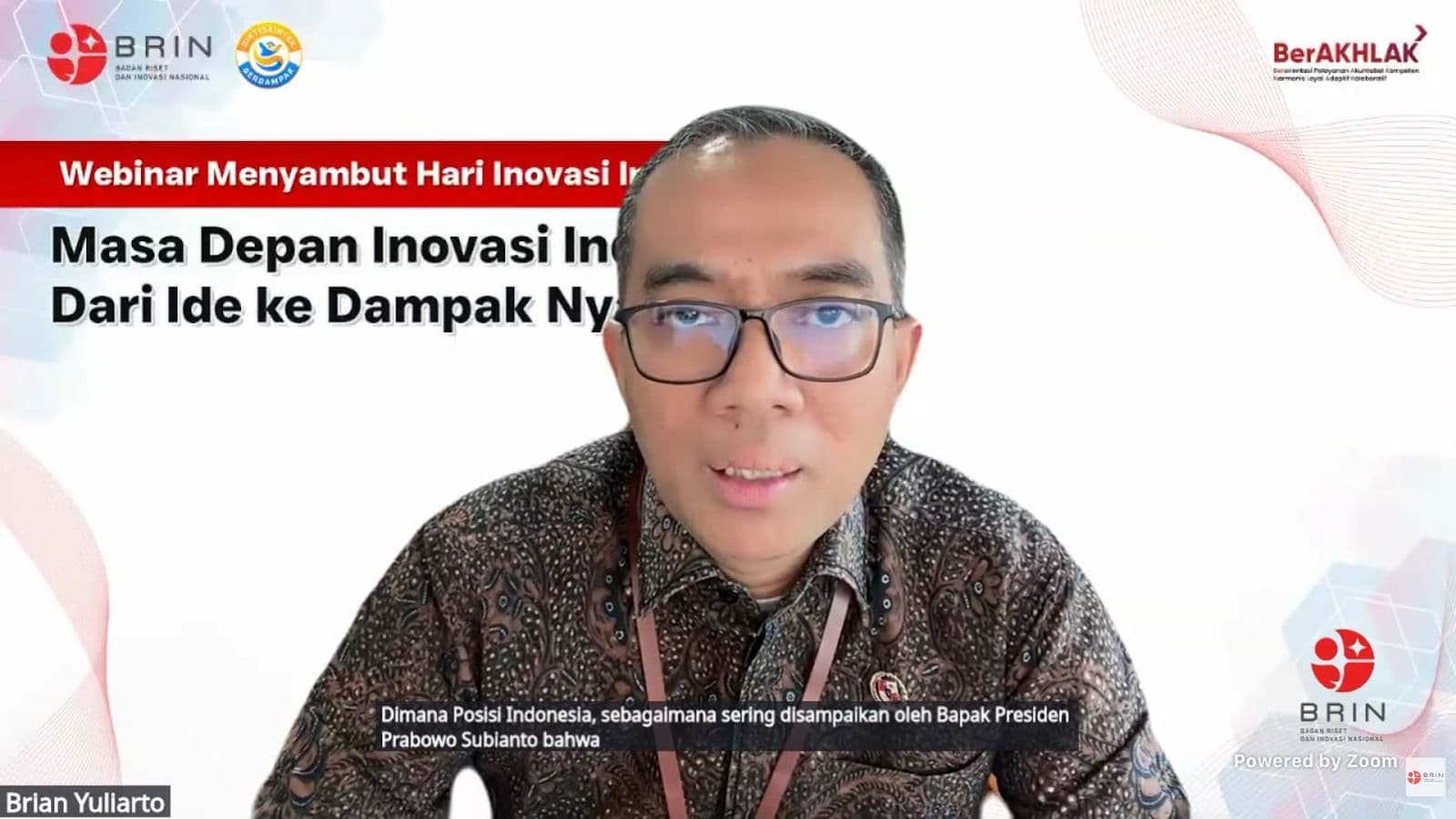 Kemdiktisaintek: Inovasi Adalah Kunci Indonesia Maju