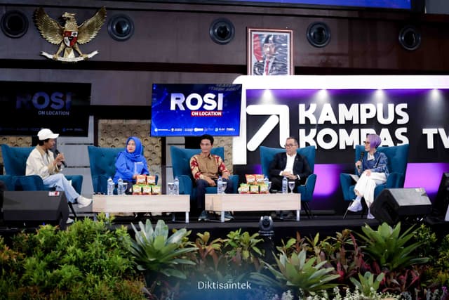 Mendiktisaintek Menghadiri acara Rosi on Location Undip