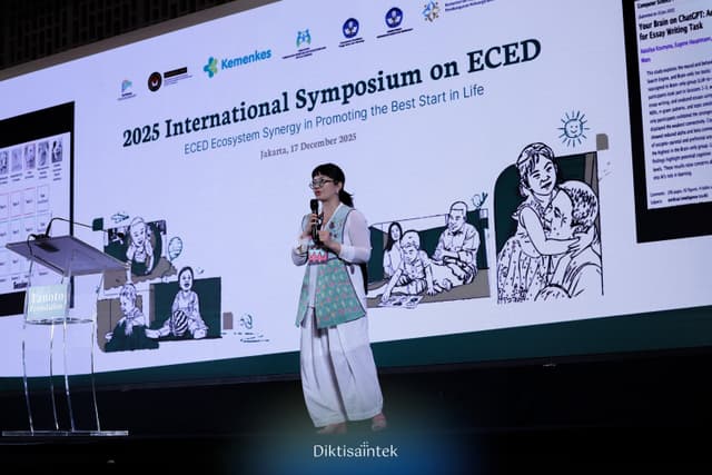 Wamen Diktisaintek Stella Christie Menjadi pembicara di International ECED Symposium