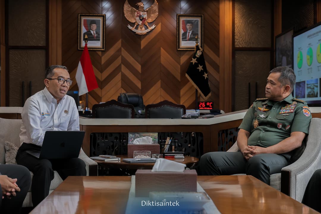 Mendiktisaintek Melakukan Audiensi Dengan Kepala Staf TNI Angkatan Darat