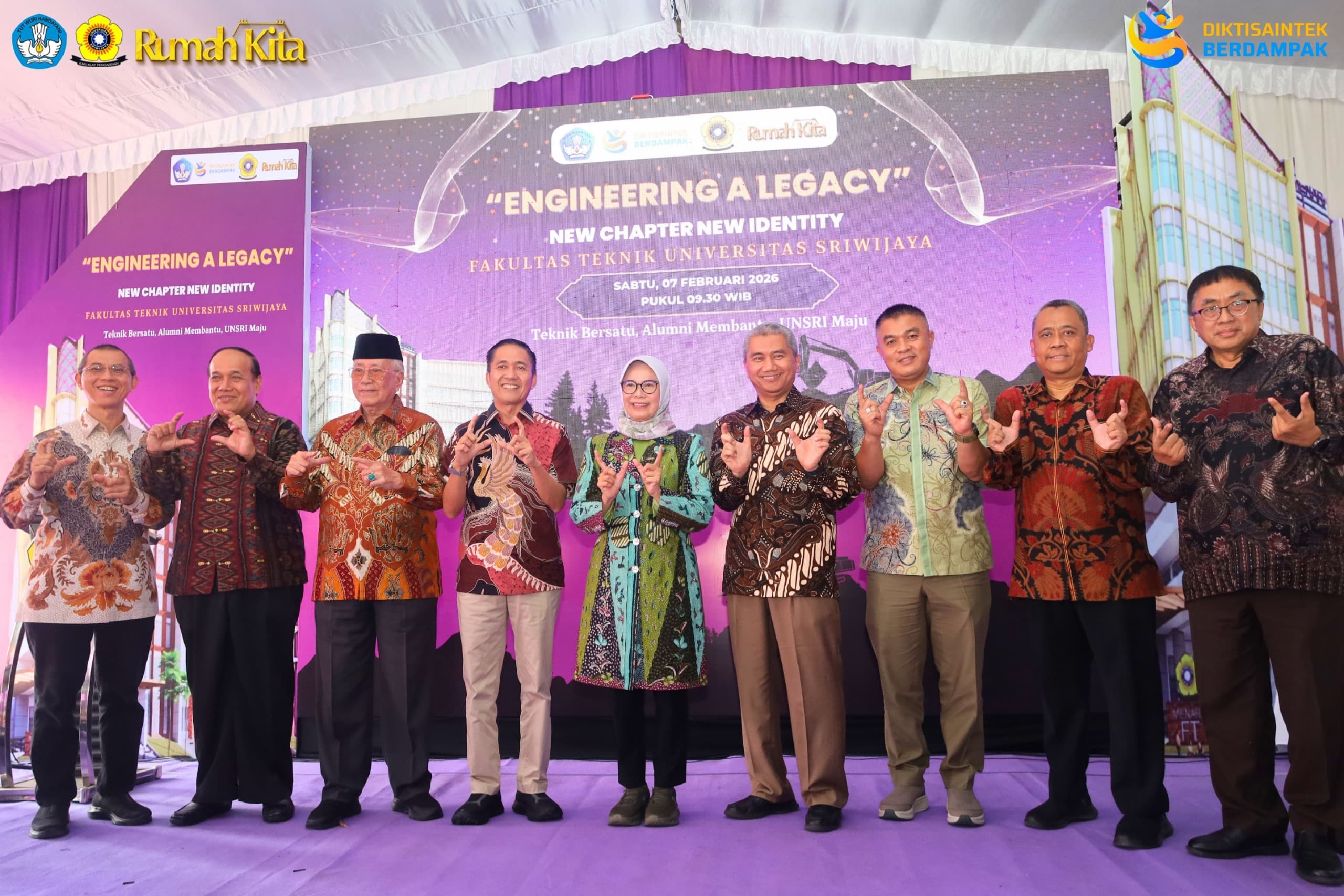 Fakultas Teknik UNSRI Gelar Engineering A Legacy - New Chapter New Identity