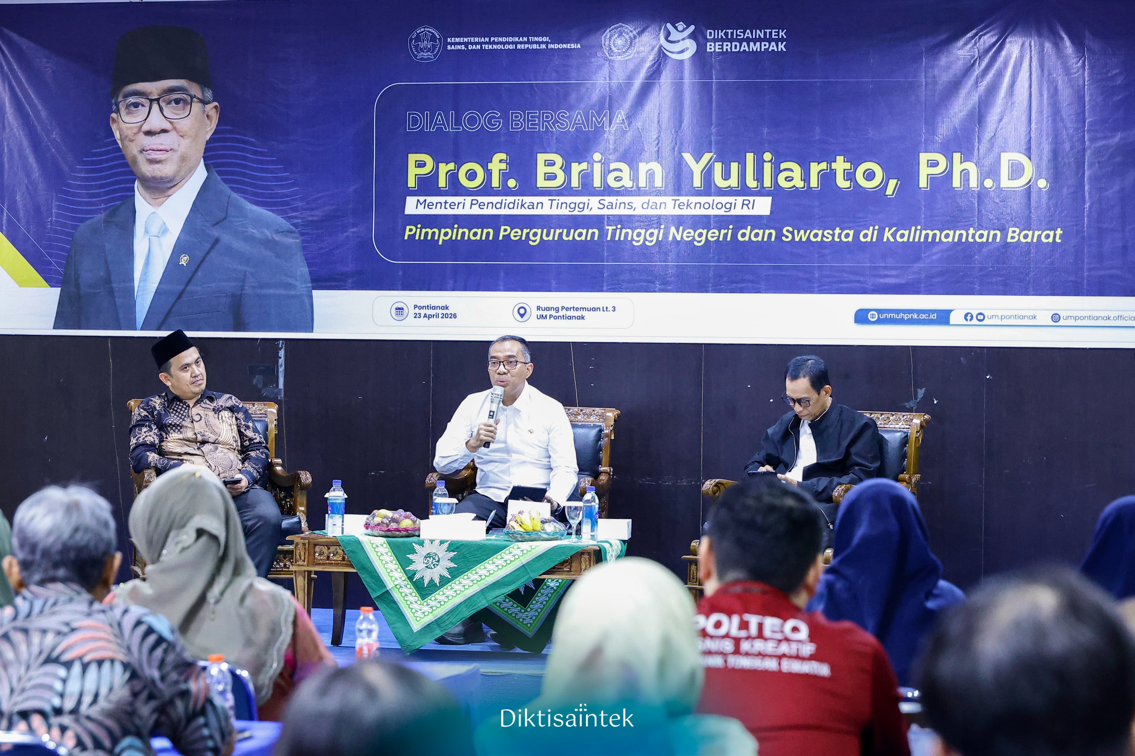 Mendiktisaintek Dorong Kampus Responsif dan Berdampak dalam Dialog Bersama Pimpinan PT di Kalimantan Barat 