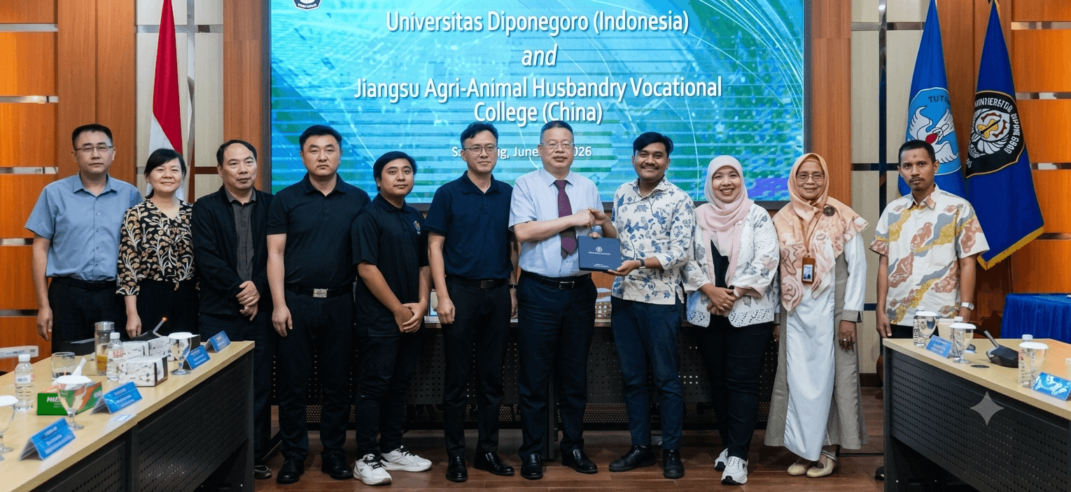 UNDIP dan Jiangsu Agri-Animal Husbandry Vocational College, China Jajaki Kerja Sama Pendidikan dan Riset