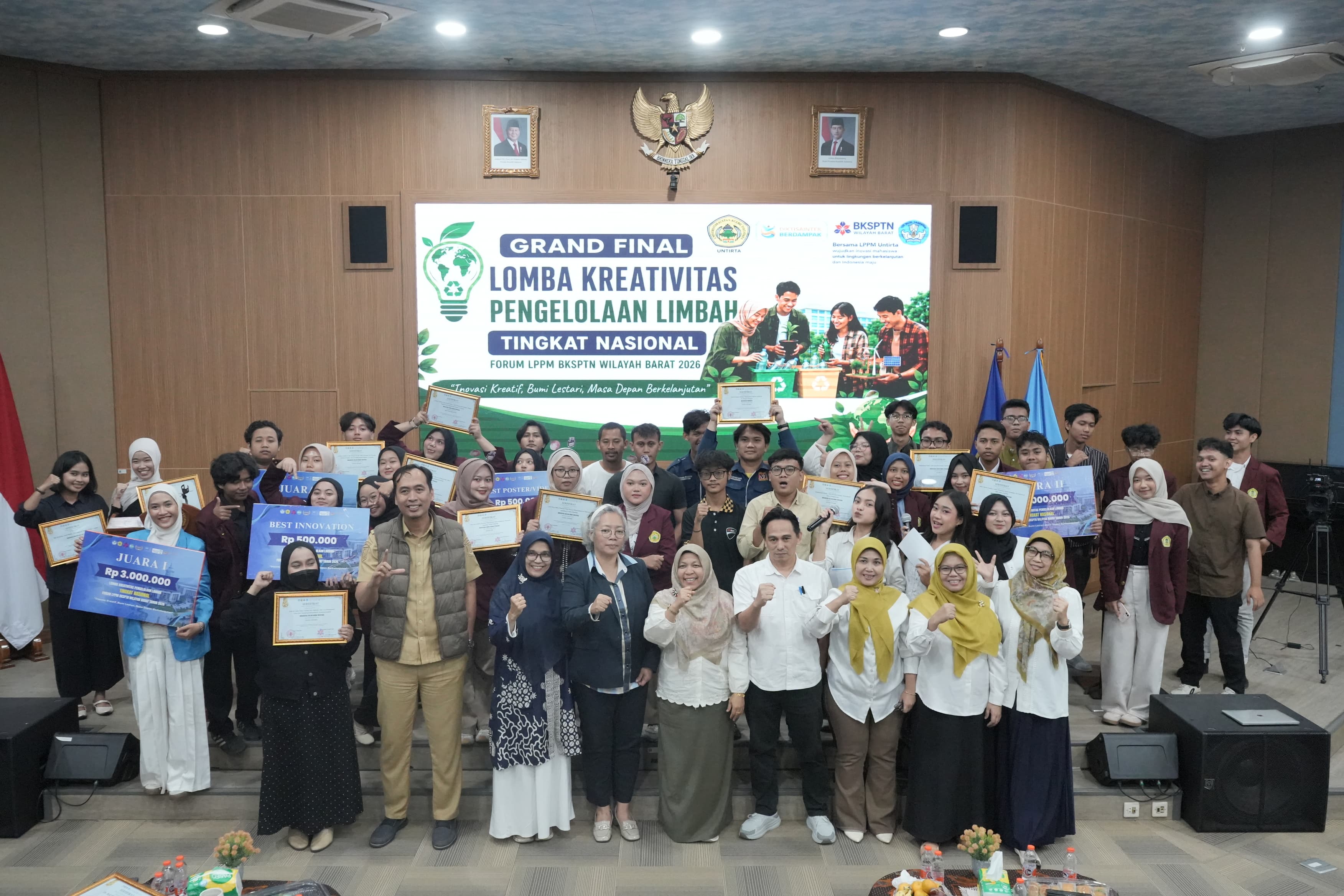 Untirta Tuan Rumah Grand Final Lomba Kreativitas Pengelolaan Limbah BKS-PTN Wilayah Barat 2026