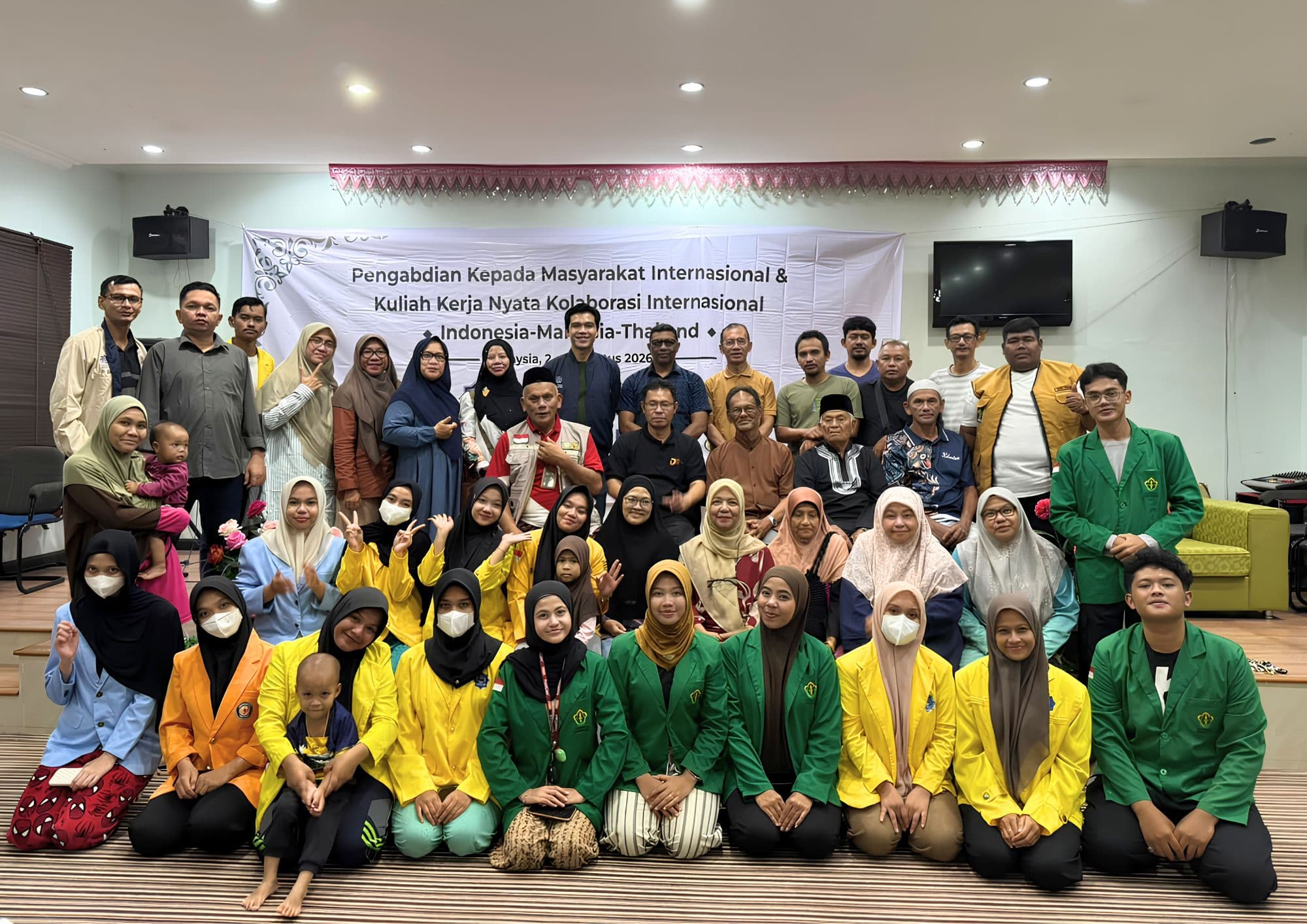 UTU Bersama Empat Perguruan Tinggi Indonesia Melaksanakan International Community Service di Kampung Yan Malaysia