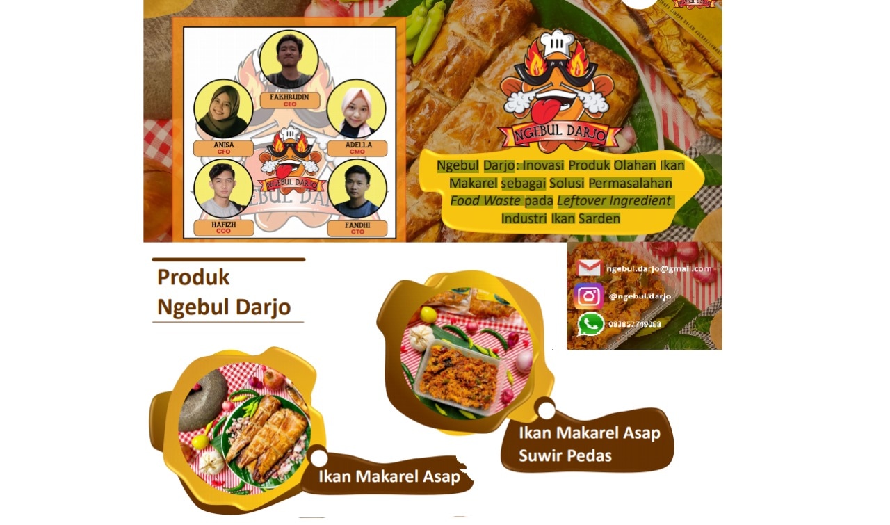 Ngebul Darjo, Bisnis Inovatif Tim ITS Manfaatkan Food Waste Ikan Makarel