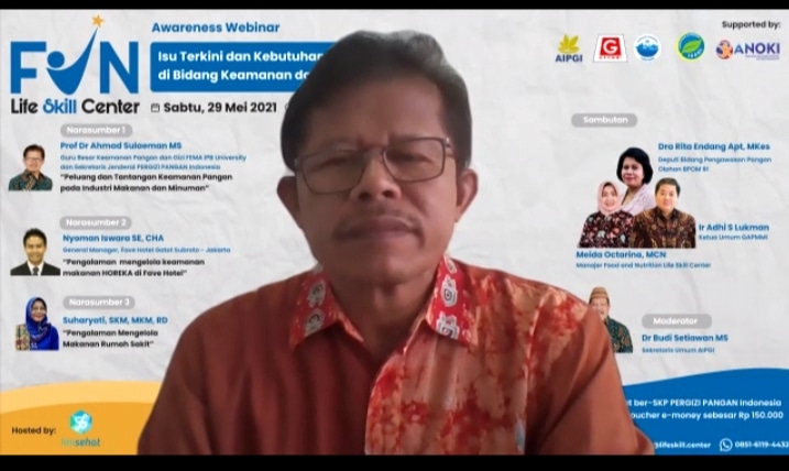 Pakar Keamanan Pangan IPB University Bahas Isu Terkini dan Kompetensi Keamanan dan Mutu Pangan