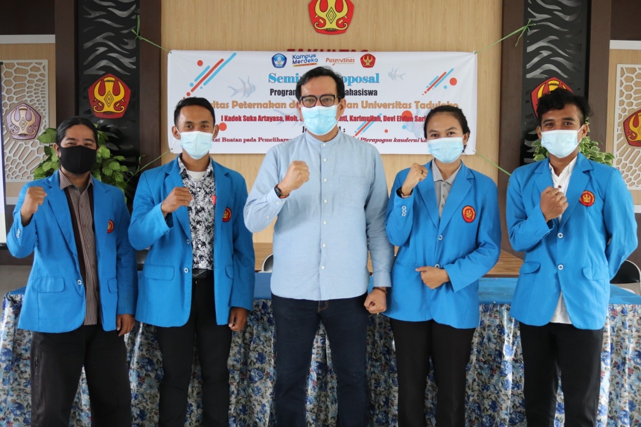 MAHASISWA UNTAD GAGAS ARTIFICIAL MICROHABITAT  UNTUK MASKOT NASIONAL                         IKAN HIAS AIR LAUT, BANGGAI CARDINAL FISH