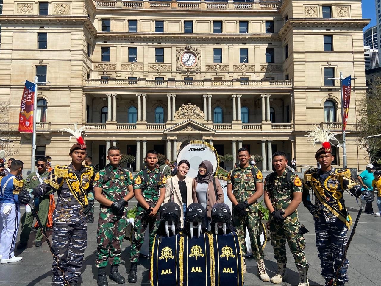 Dua Mahasiswa IISMA Menghadiri Open Ship KRI Bima Suci TNI AL dan AAL Kartika Jala Krida di Australia