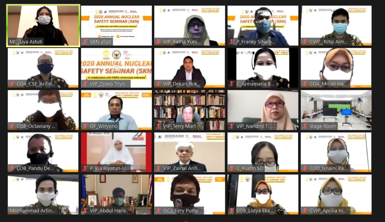 UI – BAPETEN Kerja Sama Gelar Seminar Keselamatan Nuklir 2020