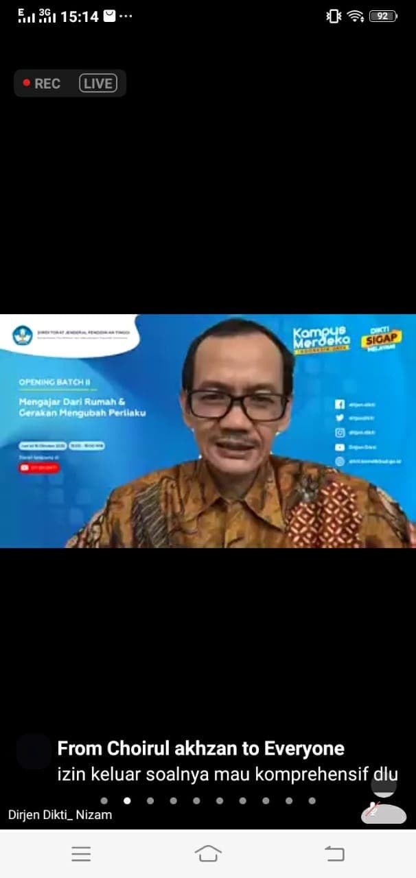 Peluncuran Batch II Program Mengajar Dari Rumah dan Gerakan Mengubah Perilaku