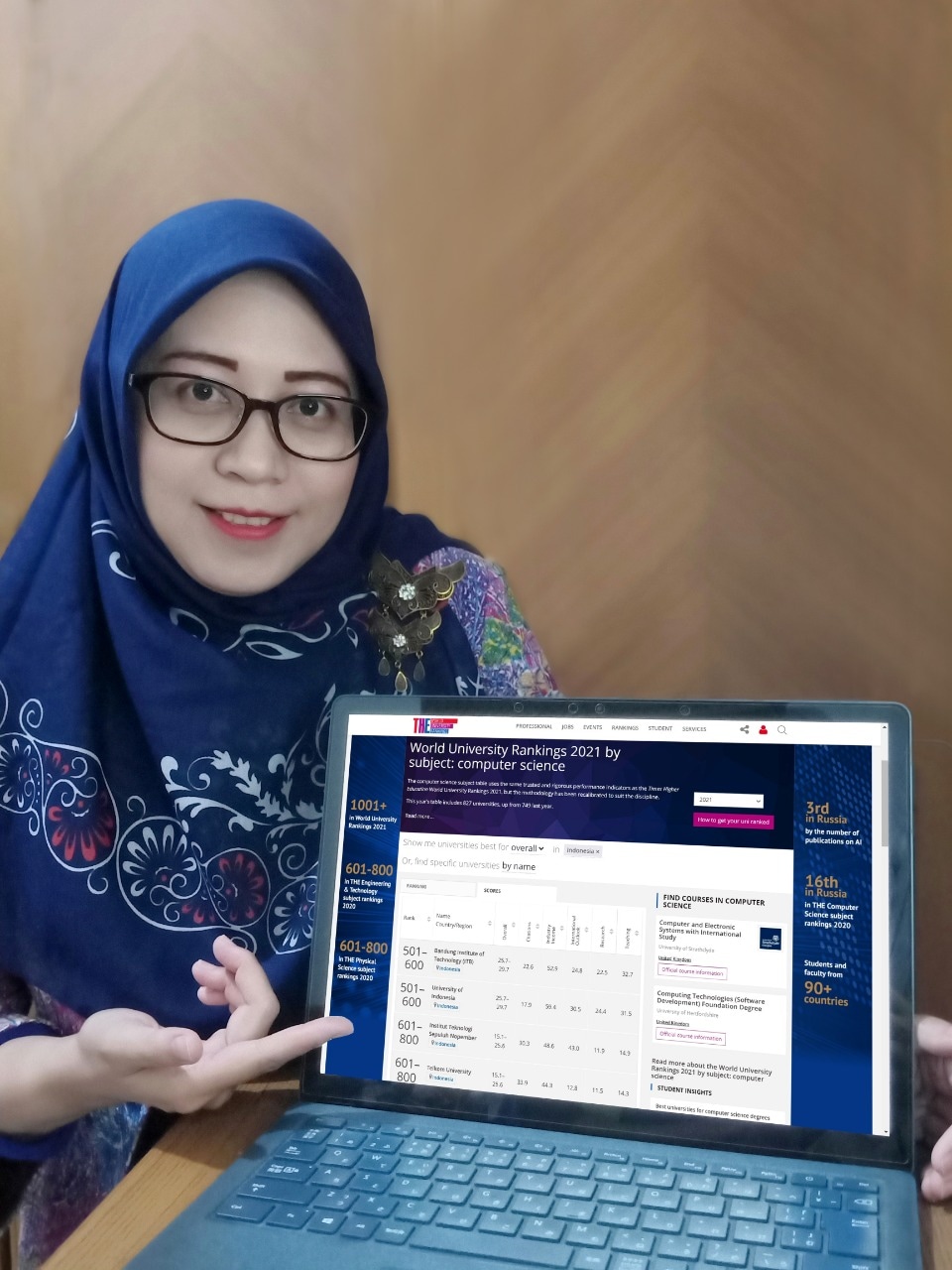 ITS Pertahankan Terbaik di Indonesia versi THE WUR by Subject 2021