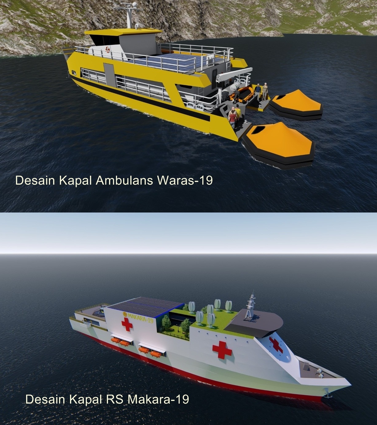 Kapal Ambulans dan Kapal Rumah Sakit Rancangan Mahasiswa FTUI Juara Lomba Desain Inovasi Kapal Kesehatan
