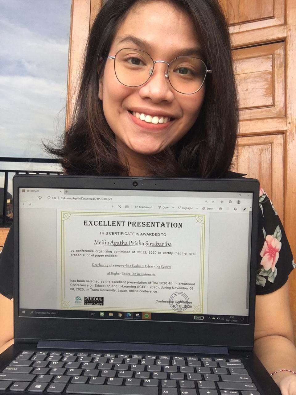 Mahasiswa FTUI Raih Best Presenter di The 4th International Conference on Education and E-Learning Berkat Gagasan Sistem Evaluasi PJJ