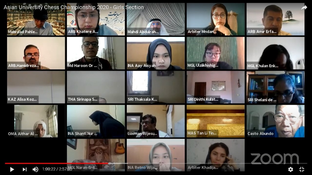 Indonesia Raih Medali Perak di Asian University Chess Championship Online