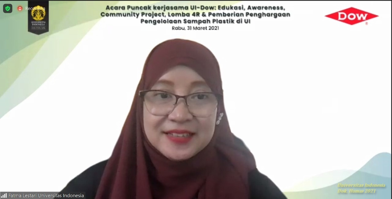 UI-PT Dow Indonesia Berikan Penghargaan Champion Plaswas Untuk Pengelolaan Sampah Plastik di UI