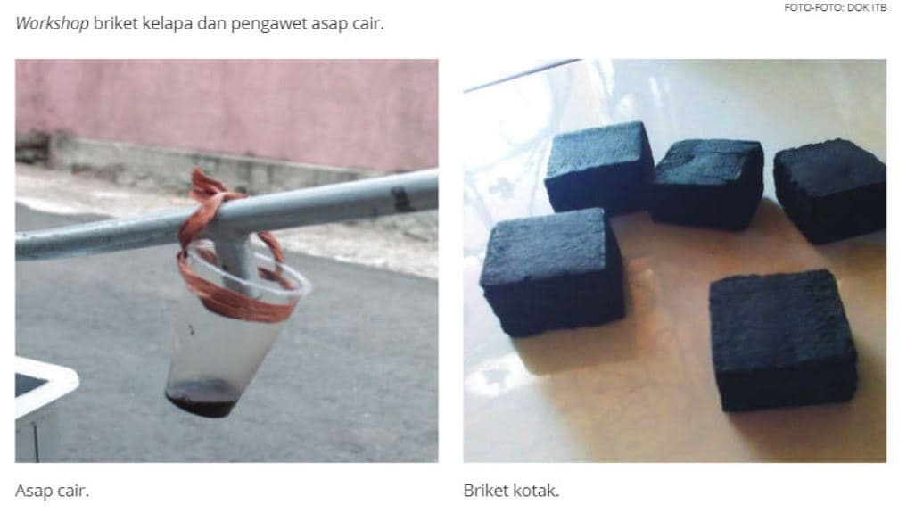 Tim ITB Melakukan Sosialisasi Mengenai Batok Kelapa sebagai Energi Alternatif dan Pengawet Alami bagi Desa Kote