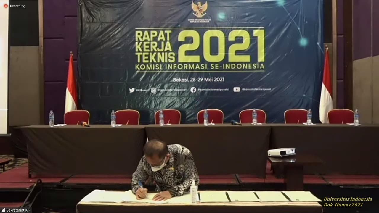 UI Tandatangani Nota Kesepahaman Bersama dengan Komisi Informasi Pusat RI