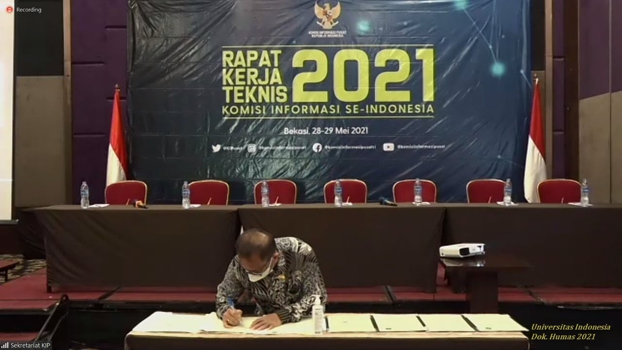 UI Tandatangani Nota Kesepahaman Bersama dengan Komisi Informasi Pusat RI