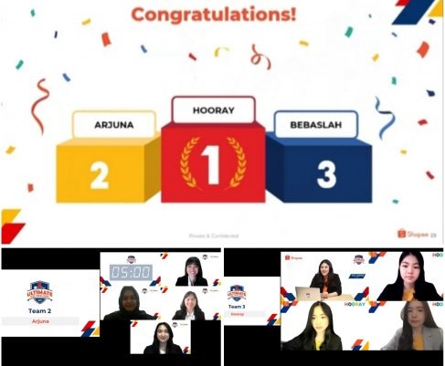 Tim Horay dan Arjuna FEB UI Juara Shopee Ultimate Case Challenge