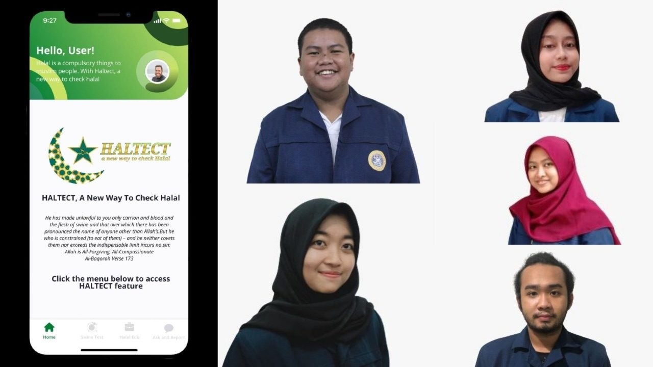 Ciptakan Aplikasi Cek Kehalalan Makanan, Tim UNAIR Raih Prestasi di Ajang Internasional