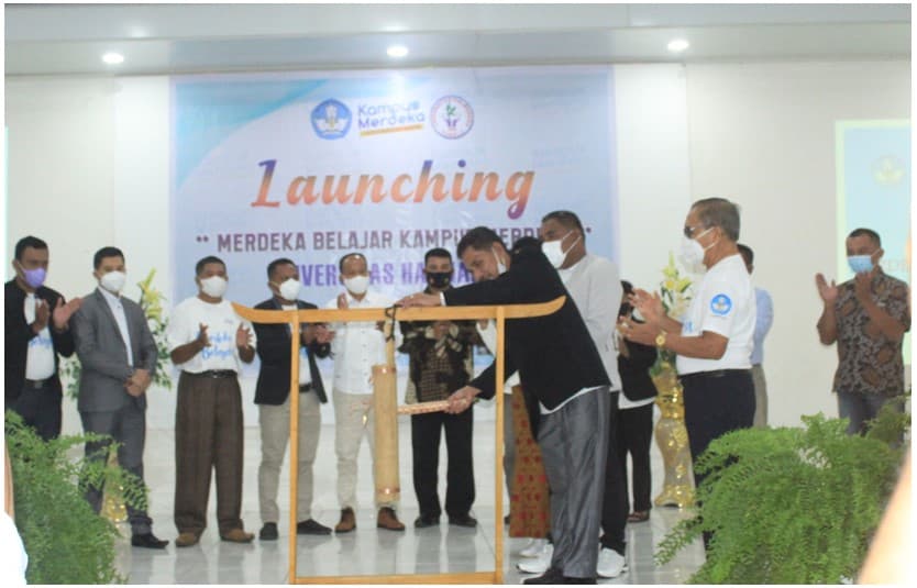 Launching Perdana MBKM (Merdeka Belajar Kampus Merdeka) oleh Kepala LLDIKTI Wilayah XII Ambon Muhammad Bugis, SE., M.SI. Di Universitas Halmahera