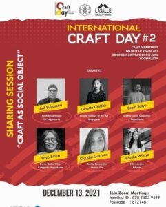 Program Studi Kriya ISI Yogyakarta Gelar International Craft Day #2