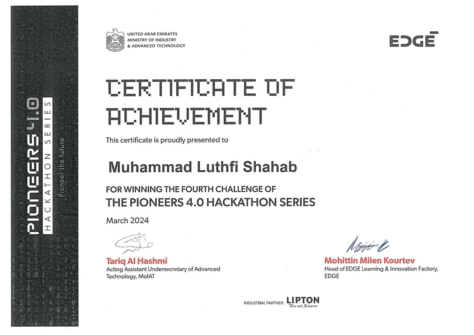 Dosen Matematika ITS Juarai Pioneers 4.0 Hackathon Series Abu Dhabi