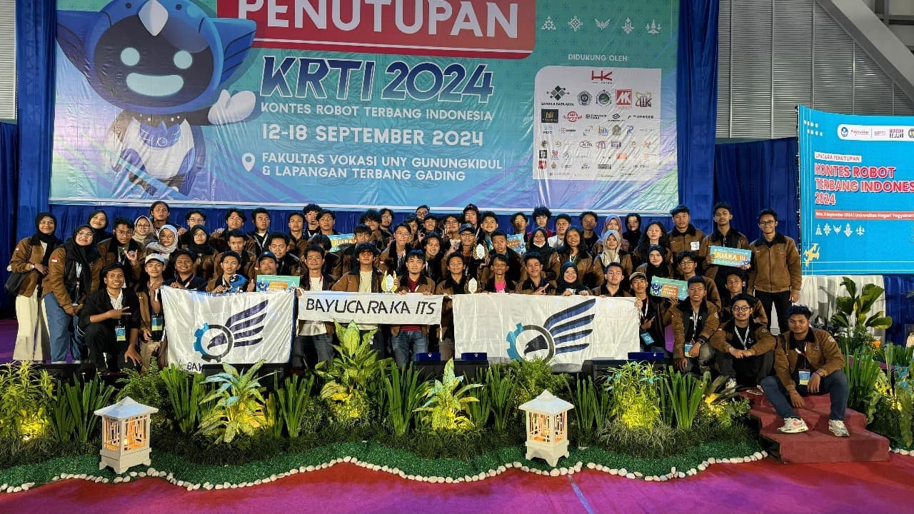 Robot Terbang Bayucaraka ITS Sukses Borong Juara di KRTI 2024