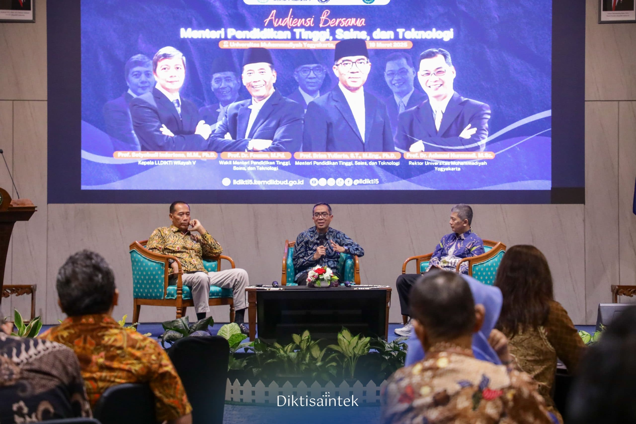 Audiensi dengan Pimpinan PTS Jogja, Mendiktisaintek Dorong Penguatan Peran Perguruan Tinggi dalam Peningkatan Kualitas SDM dan Inovasi