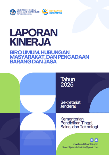 Laporan Kinerja Biro Umum, Hubungan Masyarakat, dan Pengadaan Barang dan Jasa 2025